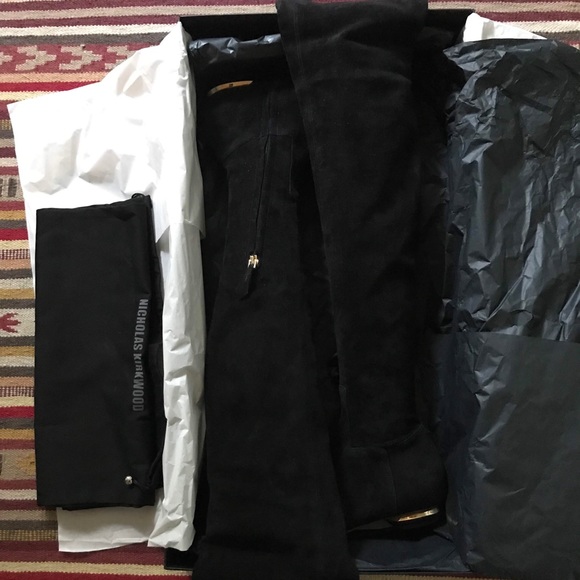 Nicholas Kirkwood over the knee suedes boots - Picture 6 of 7